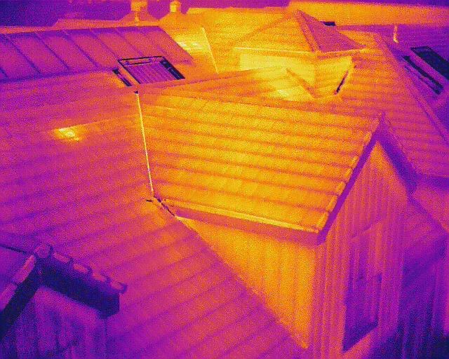 Thermal Imaging Roof Survey Image Swansea
